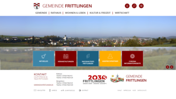 Startseite von der Homepage