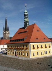 Rathaus von Neustadt in Sachsen